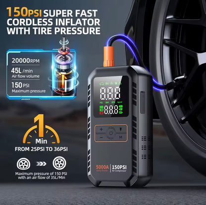 4-in-1 Car Jump Starter 5000A